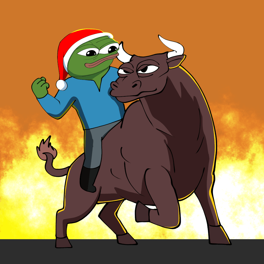 Apu riding a bull